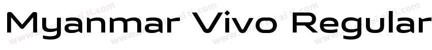 Myanmar Vivo Regular字体转换